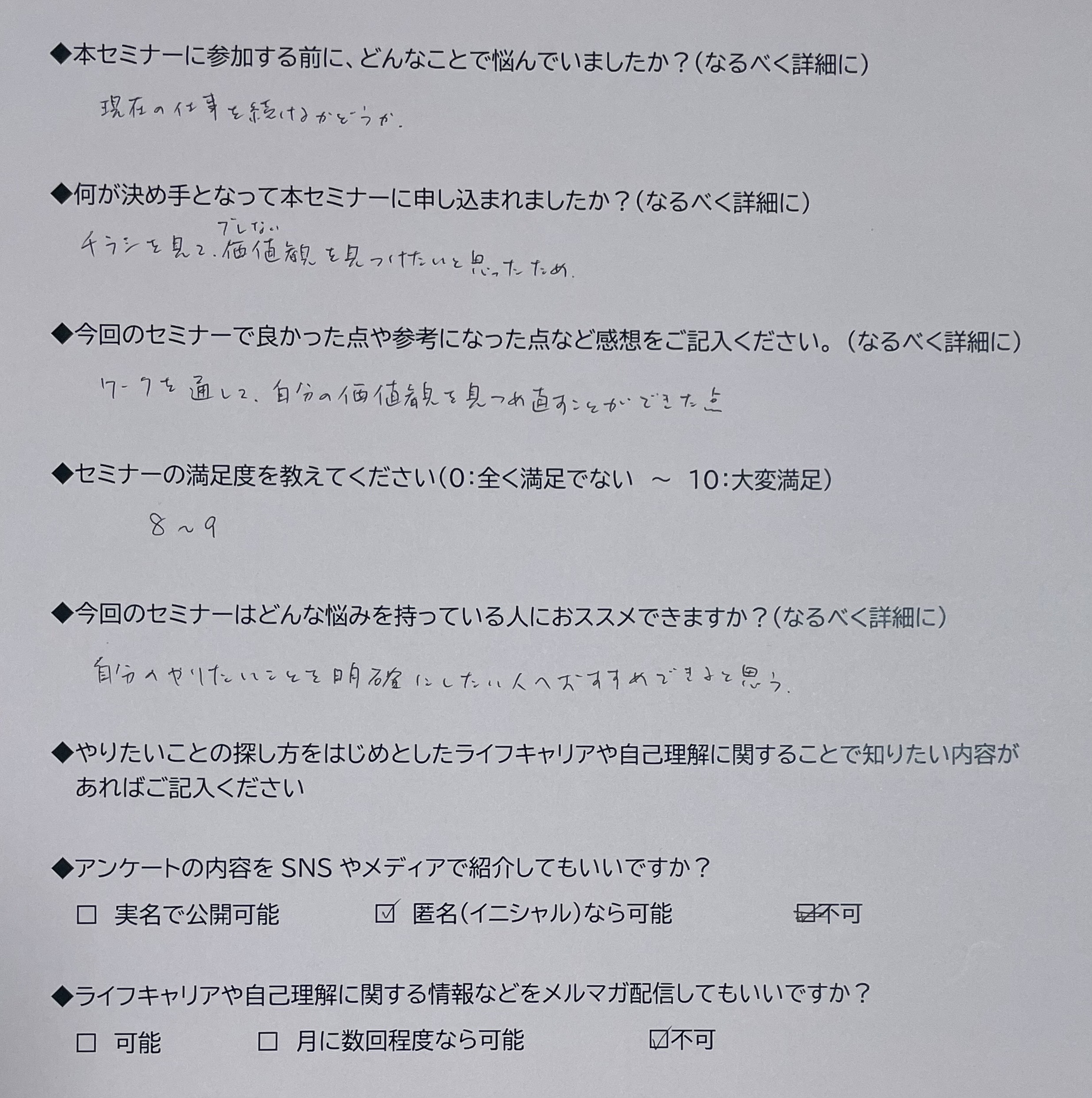 アンケート結果②